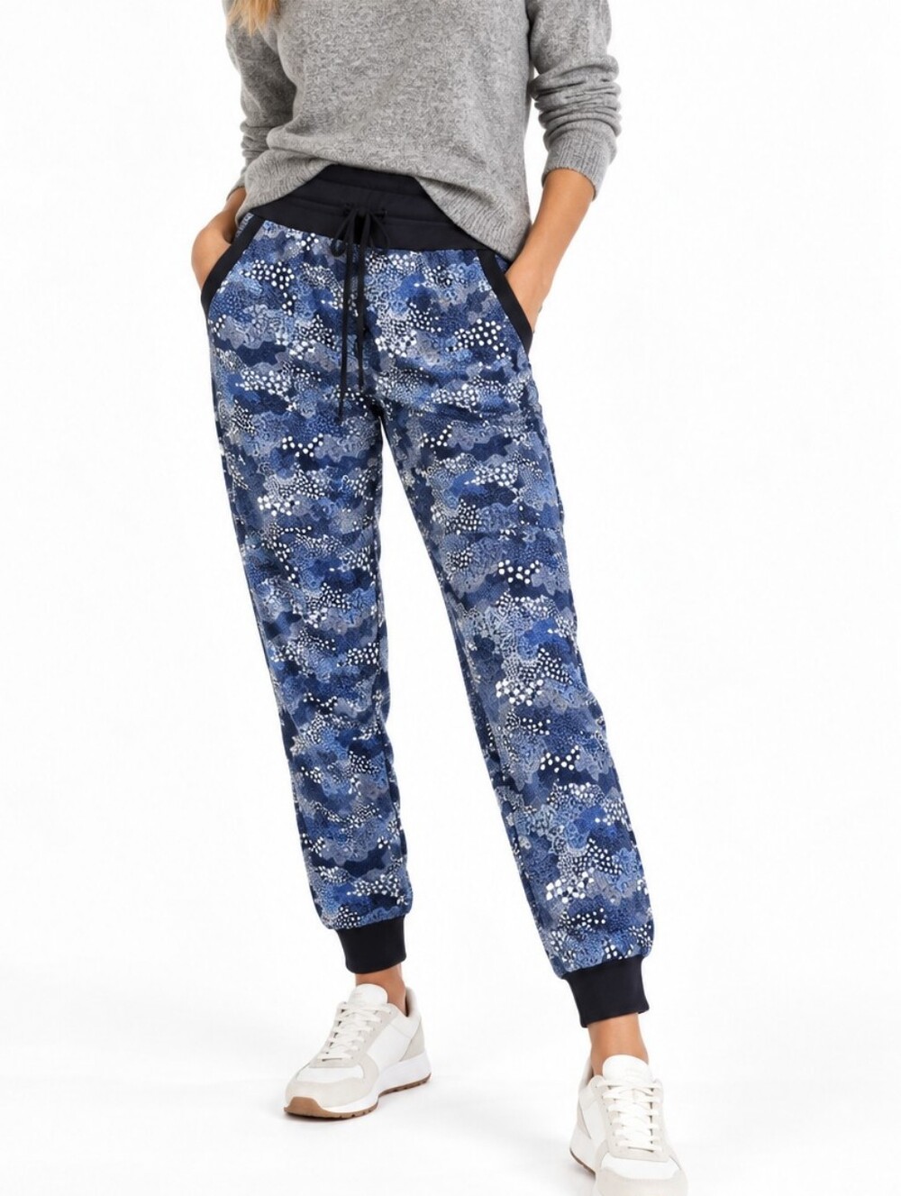 Krimson Klover Pants NWT blue print Jogger Sweatpants